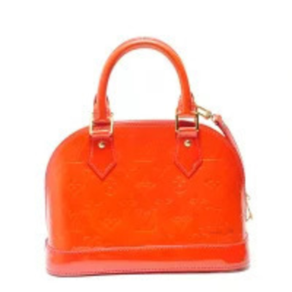 Louis Vuitton Monogram Vernis Alma Rouge Red Grenadine Handbag Red